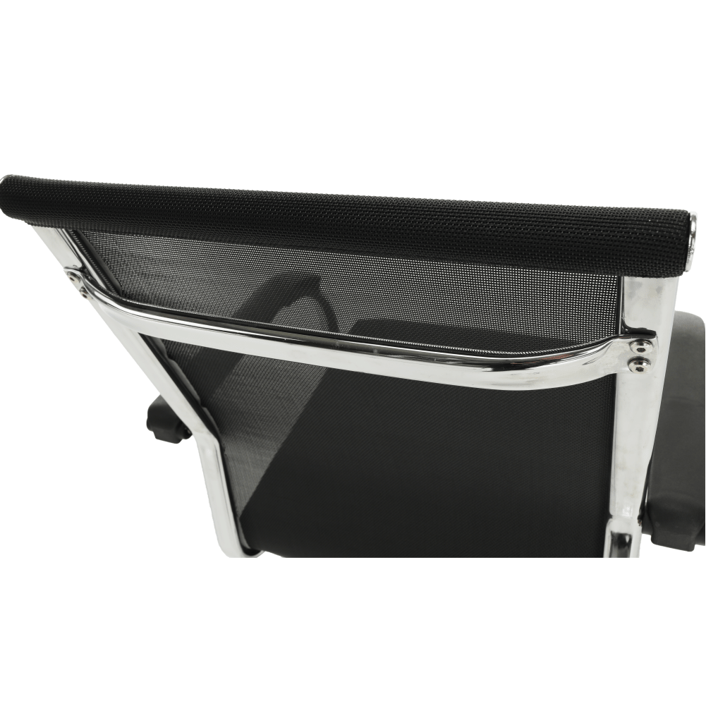 Tárgyalószék, fekete/ezüst, ESIN