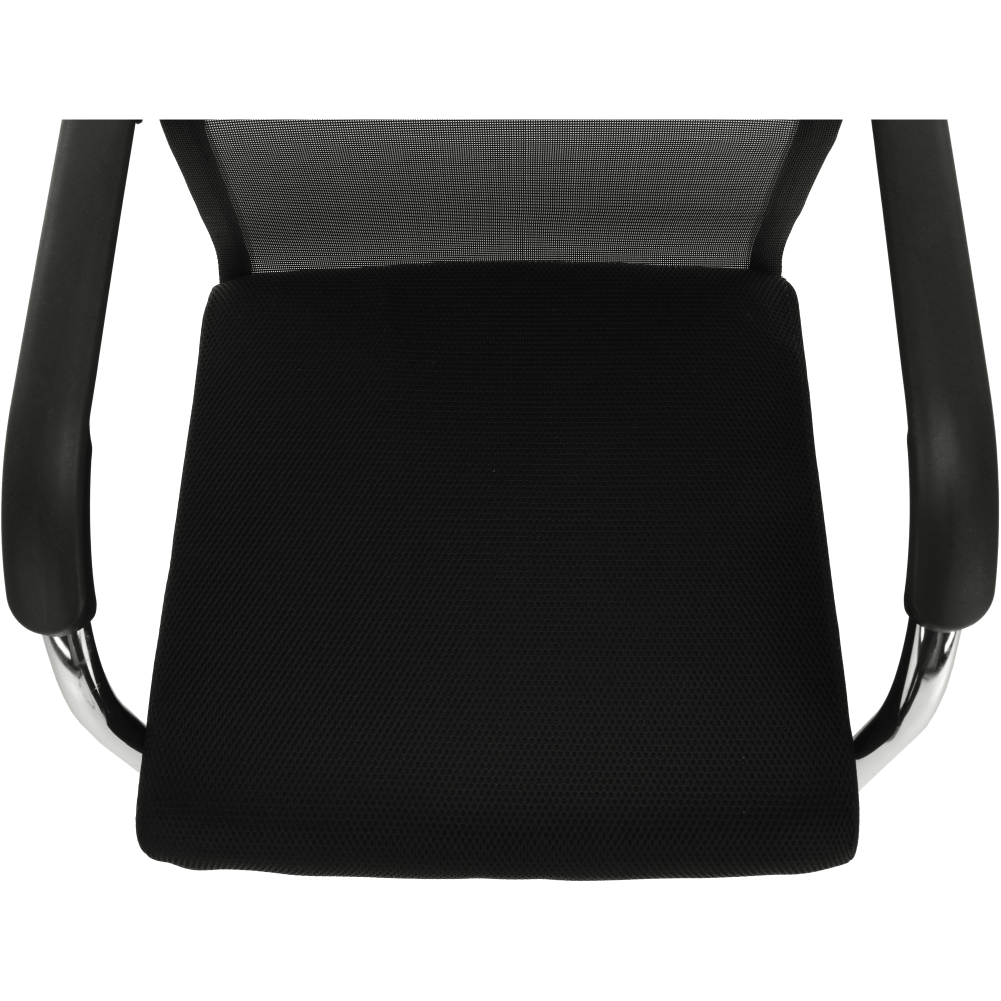 Tárgyalószék, fekete/ezüst, ESIN