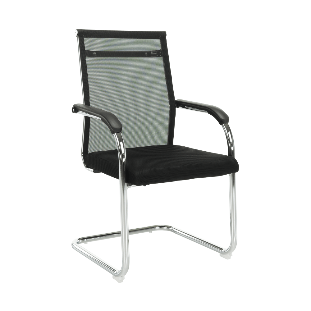 Zasedací židle, černá/stříbrná, ESIN