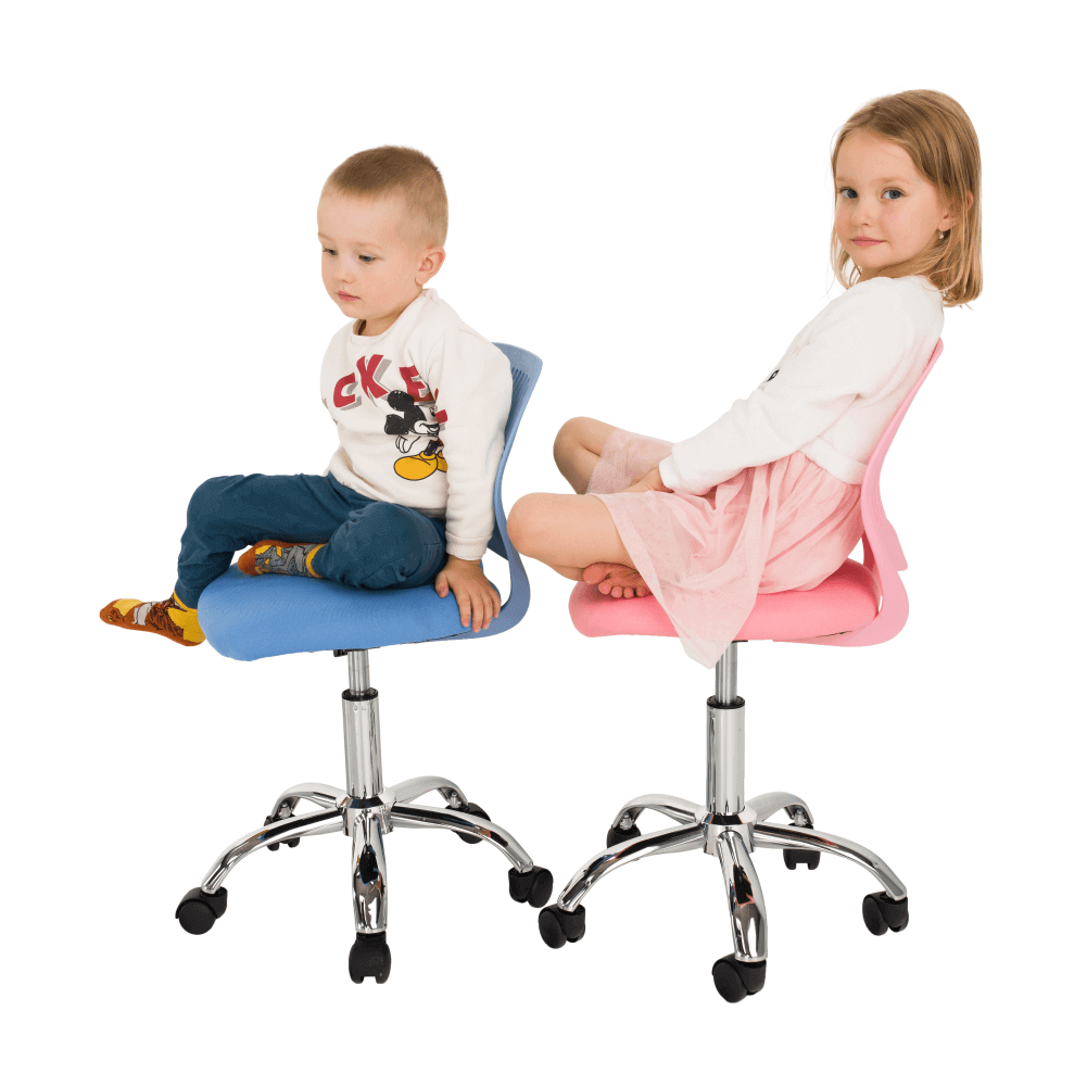 Forgószék, kék/króm, SELVA Forgószék, kék/króm, SELVA