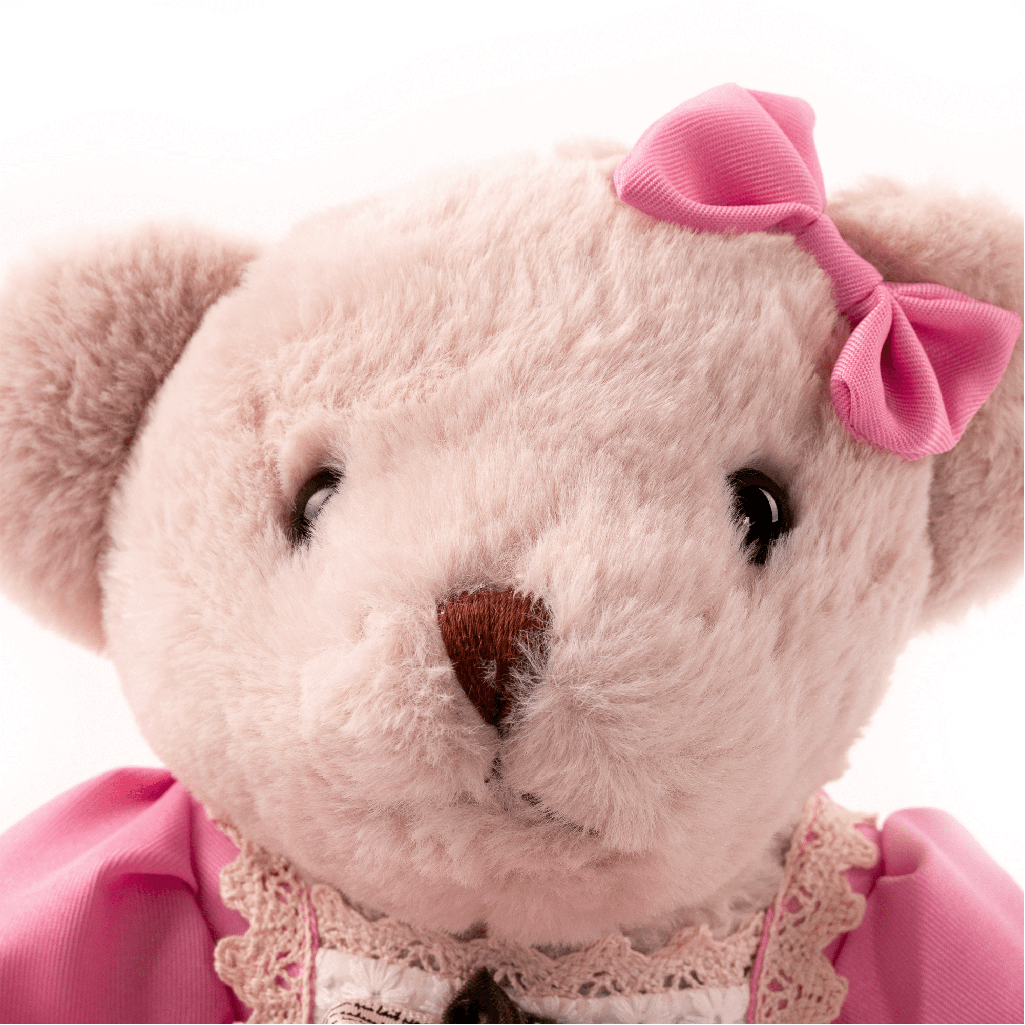 Ursuleț de pluș MADEN GIRL TYP1, crem / roz | Kondela.ro