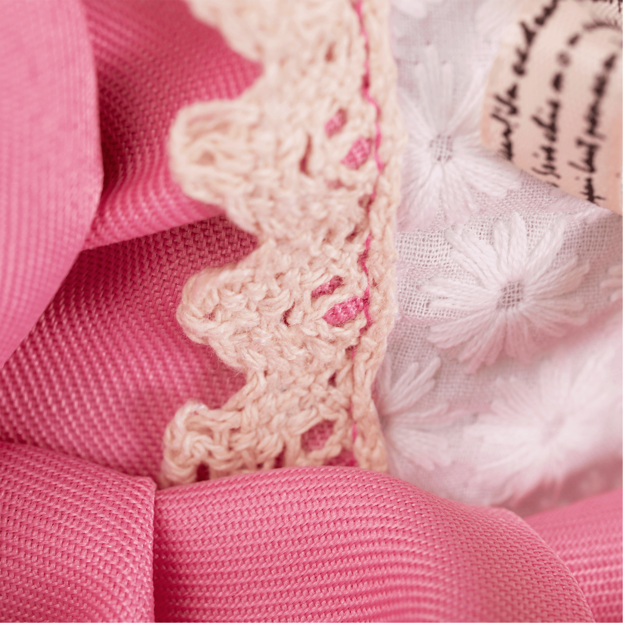 Ursuleț de pluș MADEN GIRL TYP1, crem / roz | Kondela.ro