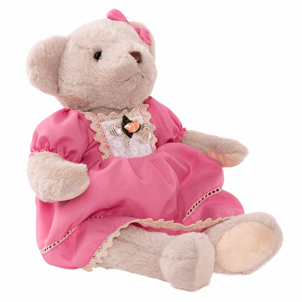 Ursuleț de pluș MADEN GIRL TYP1, crem / roz | Kondela.ro