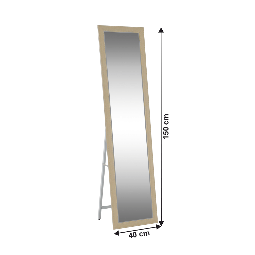 Tükör, bézs/fehér, ASUEL Tükör, bézs/fehér, ASUEL