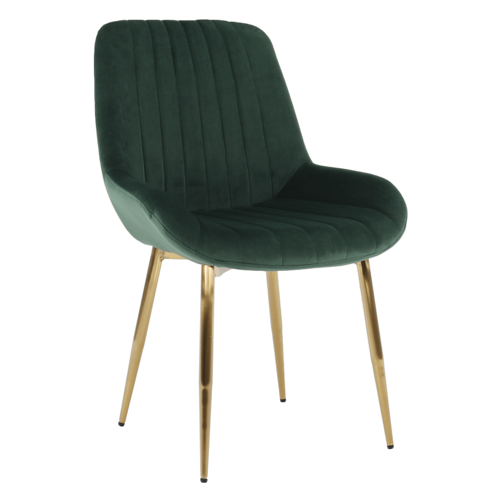 Židle, smaragdově zelená/gold chrom-zlatý, PERLOS P2, poškozené zboží