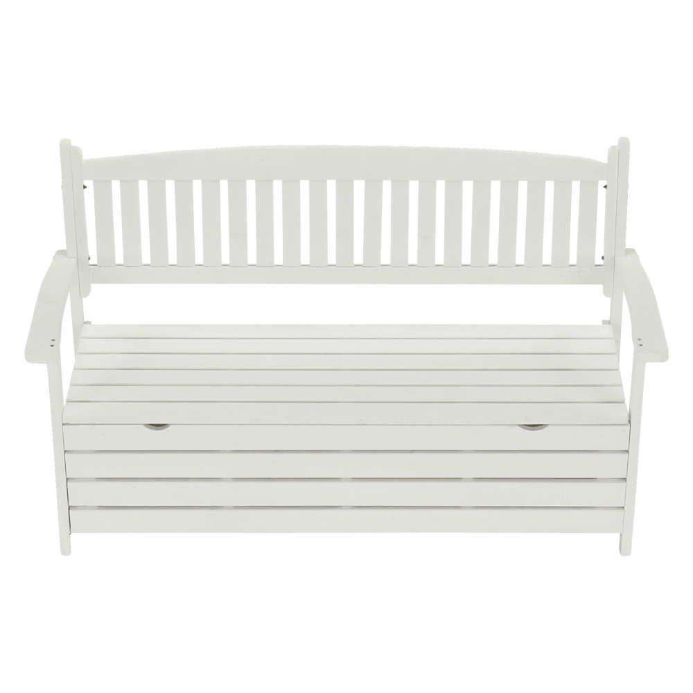 Zahradní lavička, bílá, 150cm, AMULA