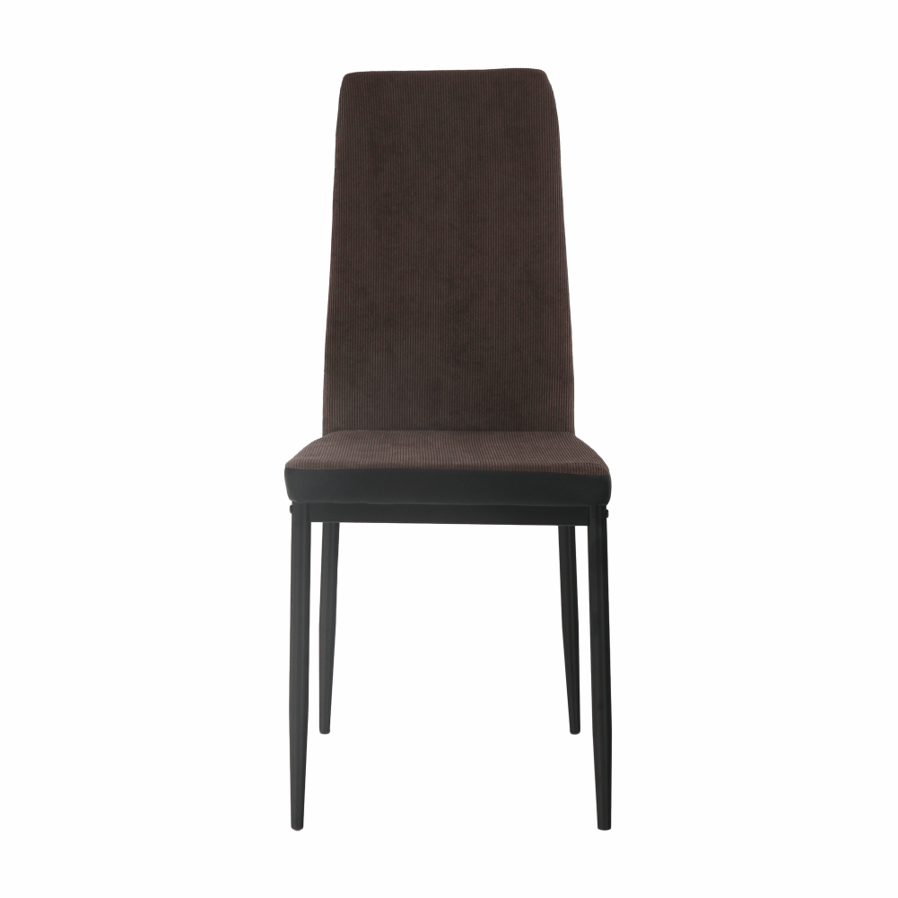 ídelní židle, tmavohnědá/černá, ENRA