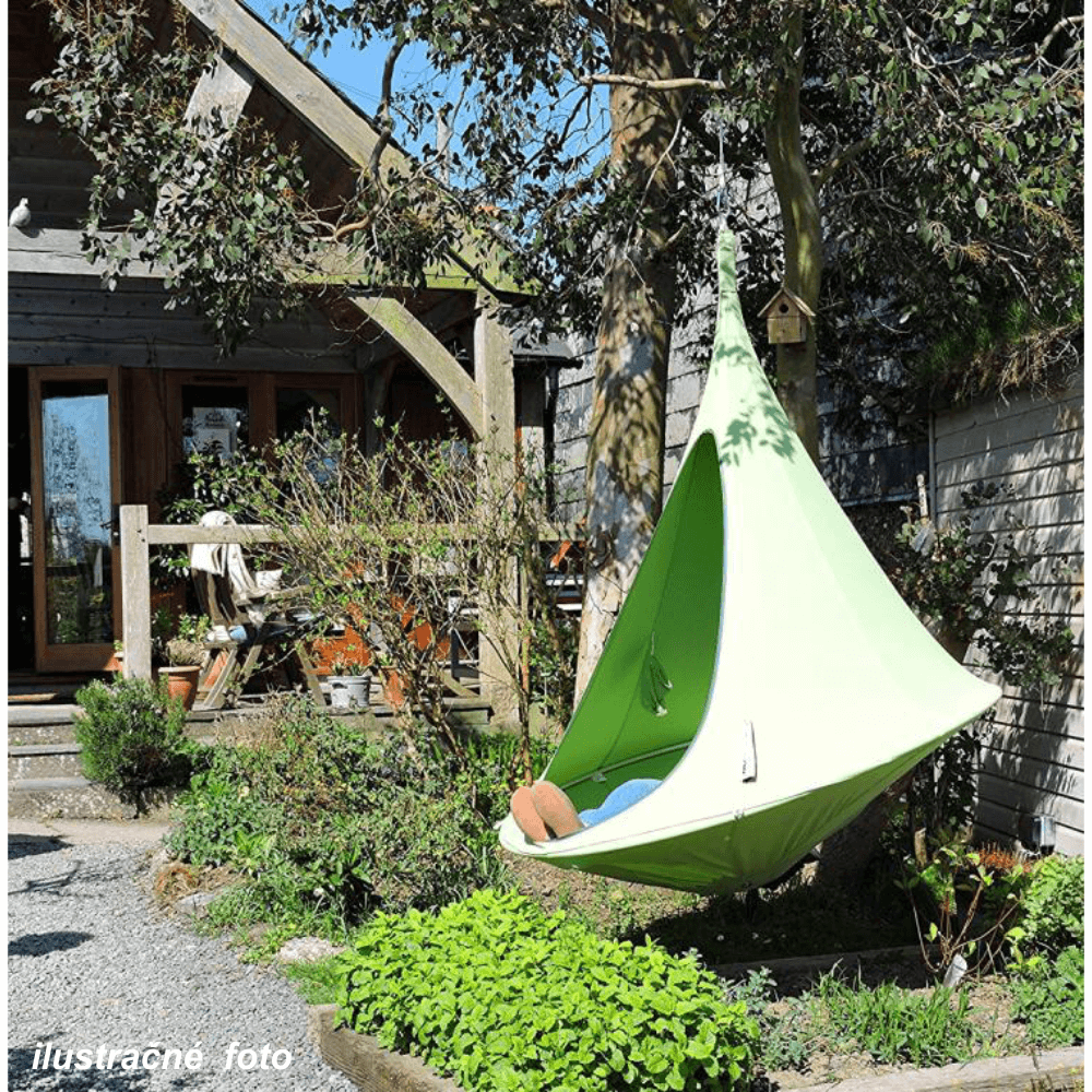 Závesné hojdacie kreslo, zelená, KLORIN NEW KIDS CACOON HAMMOCK - NA SKLADE!