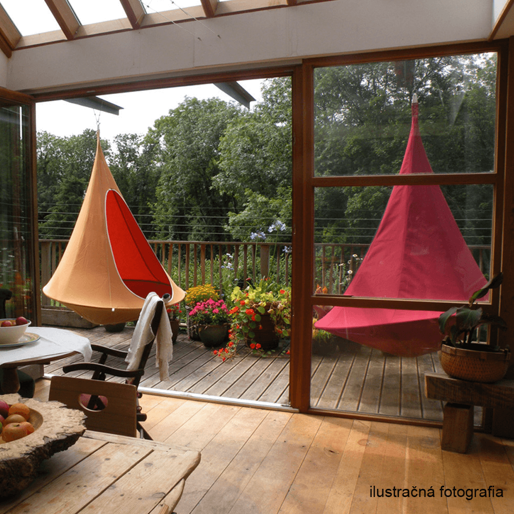 Závesné hojdacie kreslo, zelená, KLORIN NEW KIDS CACOON HAMMOCK - NA SKLADE!