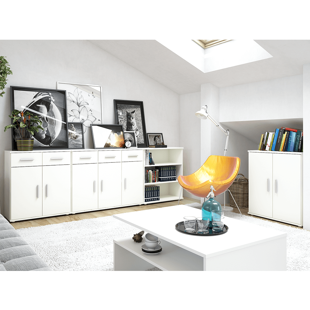 Komód, fehér, RESITA TYP 2 Komód, fehér, RESITA TYP 2