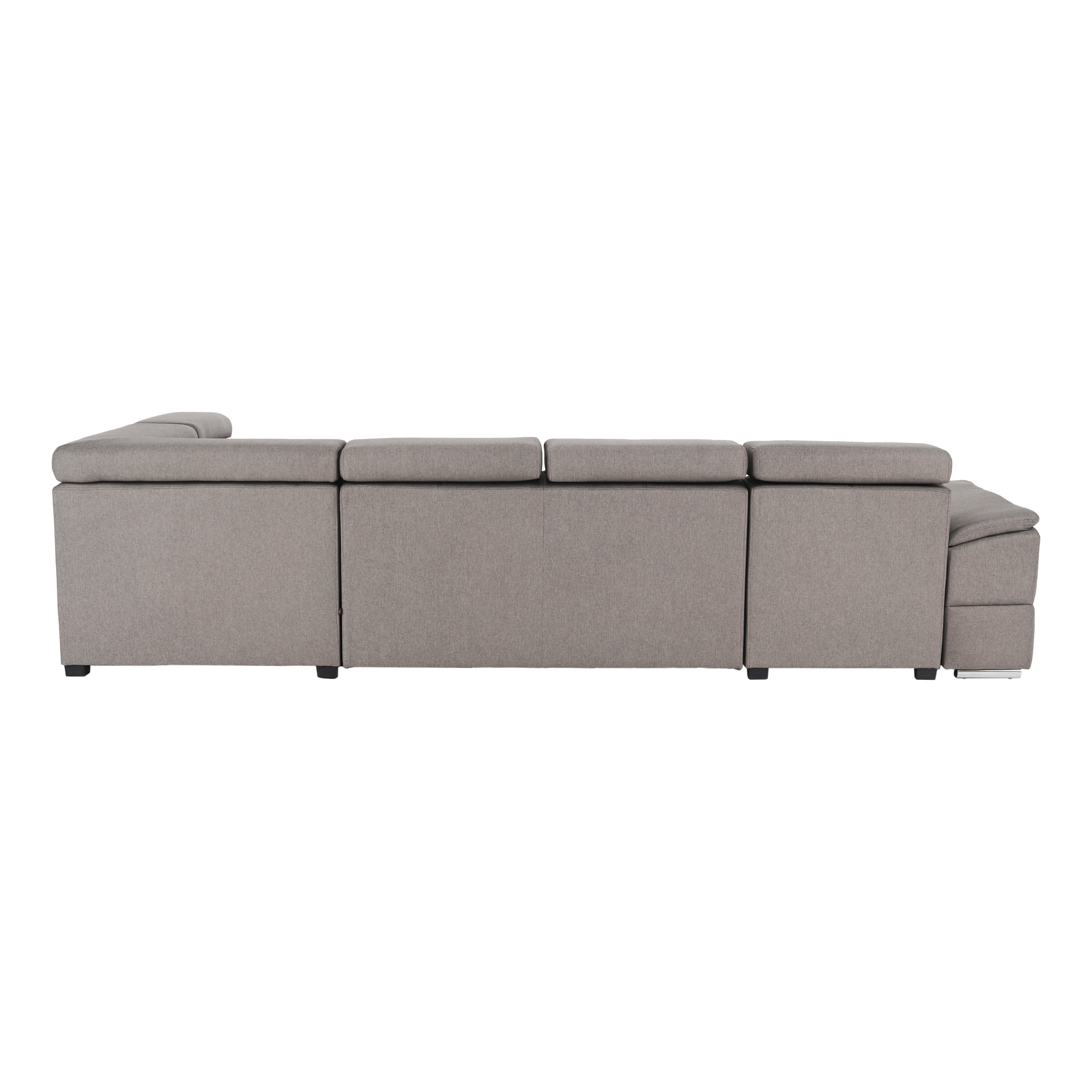 Ülőgarnitúra, szükésbarna Taupe, balos kivitel, SEGORIA ROH U Ülőgarnitúra, szükésbarna Taupe, balos kivitel, SEGORIA ROH U