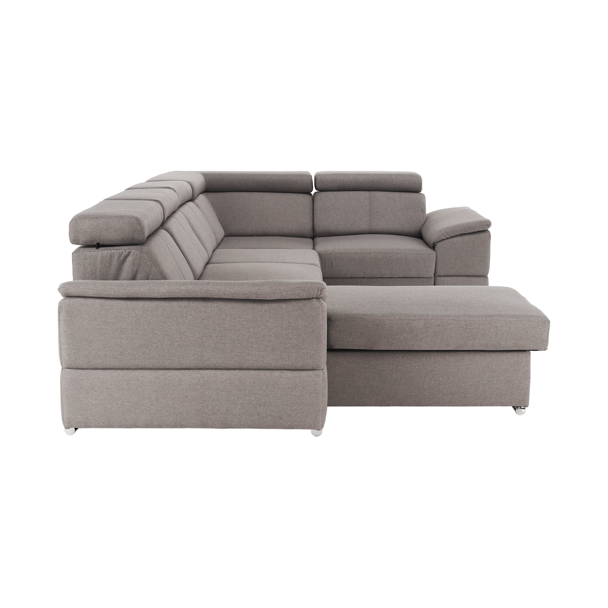 Ülőgarnitúra, szükésbarna Taupe, balos kivitel, SEGORIA ROH U Ülőgarnitúra, szükésbarna Taupe, balos kivitel, SEGORIA ROH U