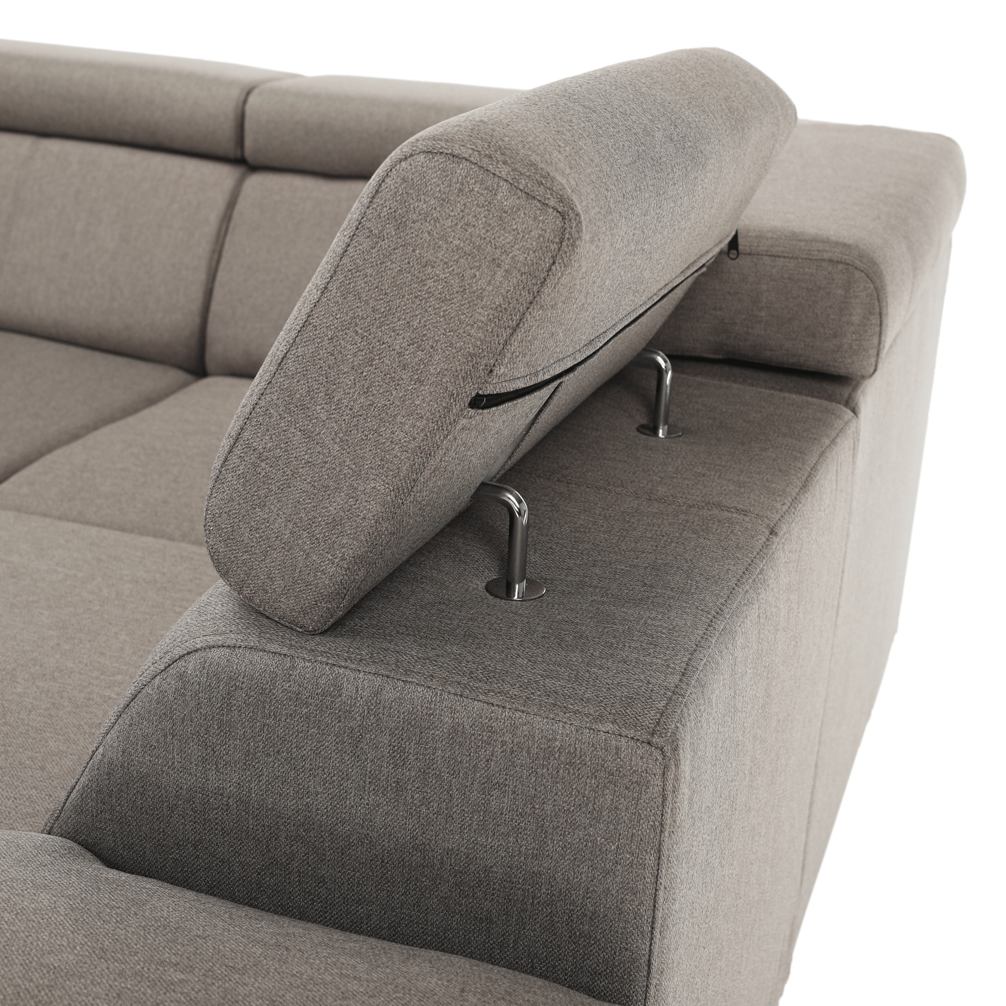 Ülőgarnitúra, szükésbarna Taupe, balos kivitel, SEGORIA ROH U Ülőgarnitúra, szükésbarna Taupe, balos kivitel, SEGORIA ROH U