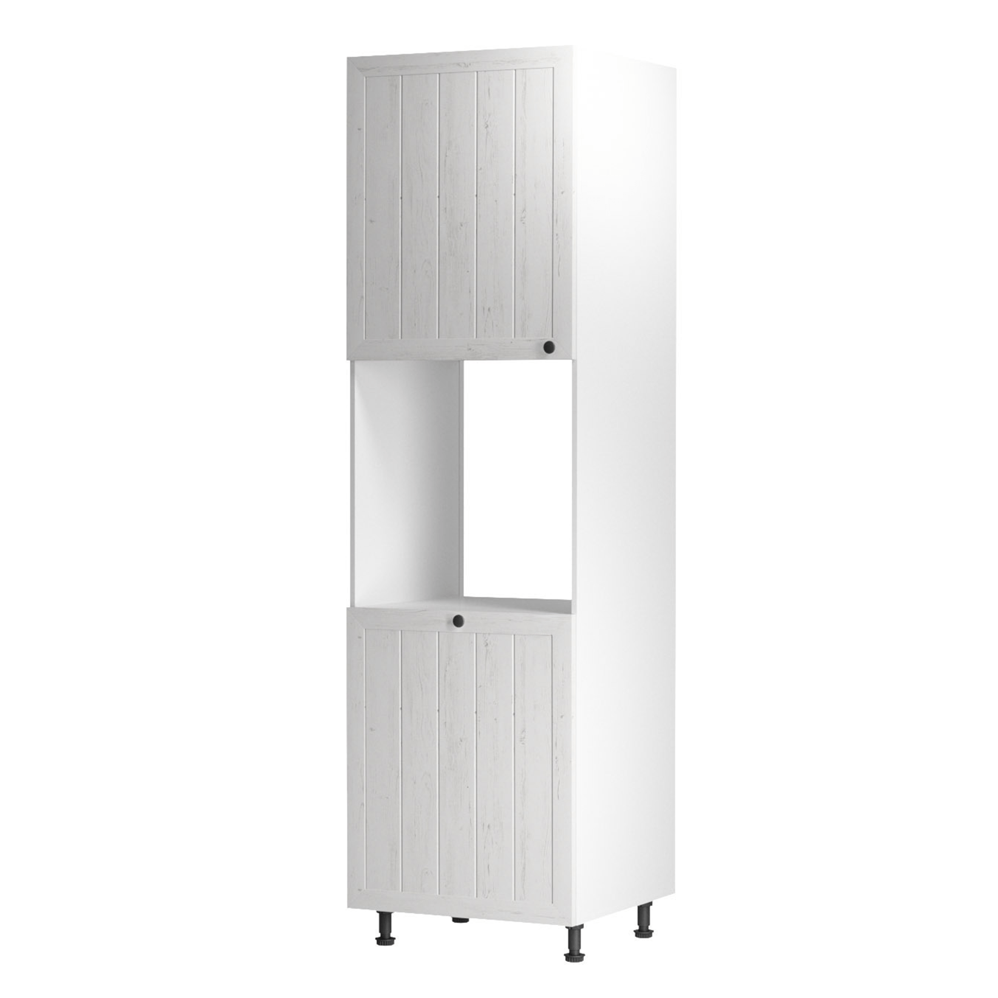 Potravinová skříňka D60P, bílá / sosna andersen, levá, PROVANCE