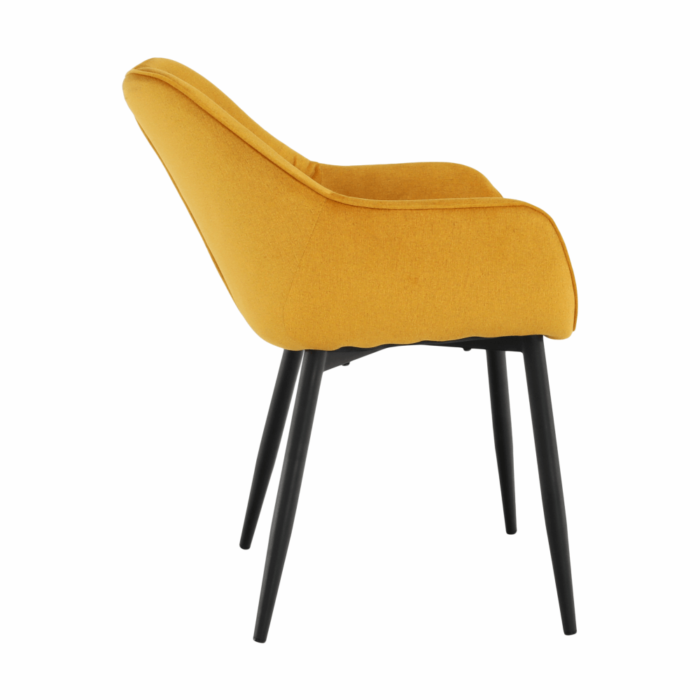 Designové křeslo, žlutá Velvet látka, FEDRIS Kondela (foto 8)