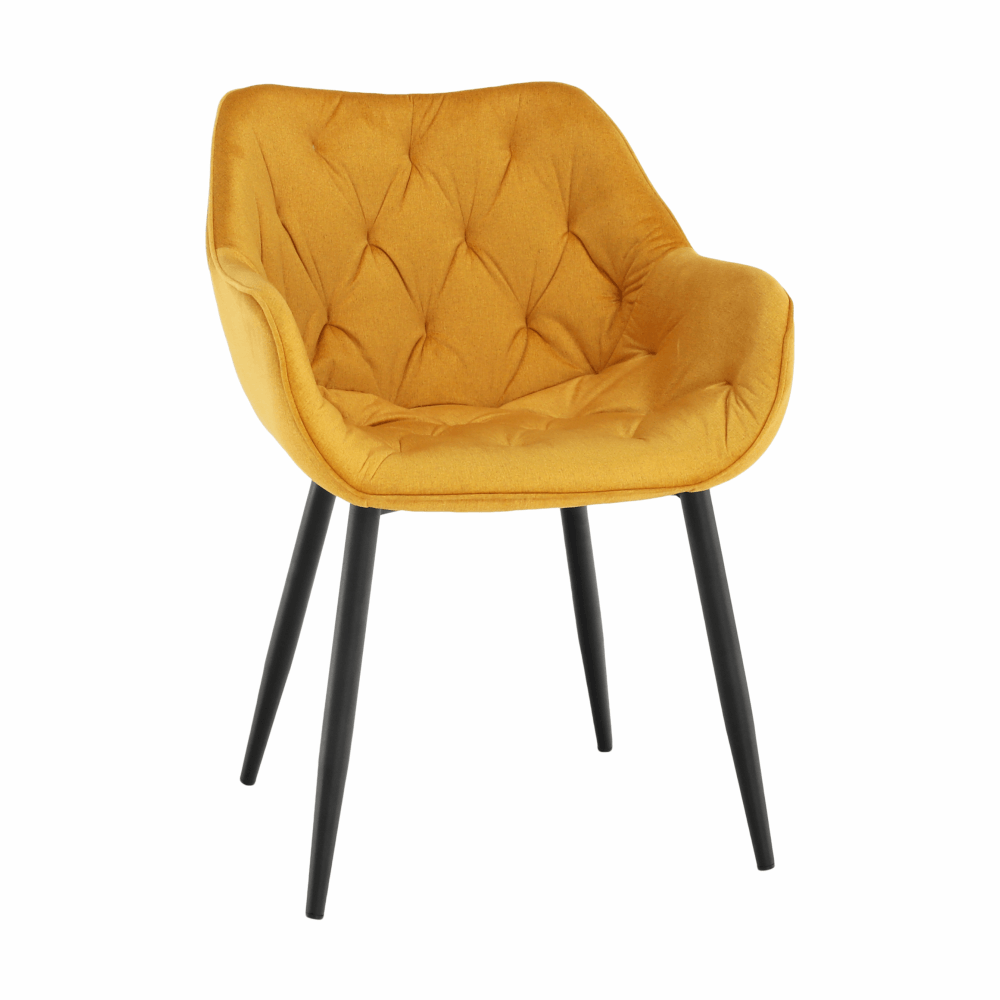 Designové křeslo, žlutá Velvet látka, FEDRIS Kondela (foto 10)