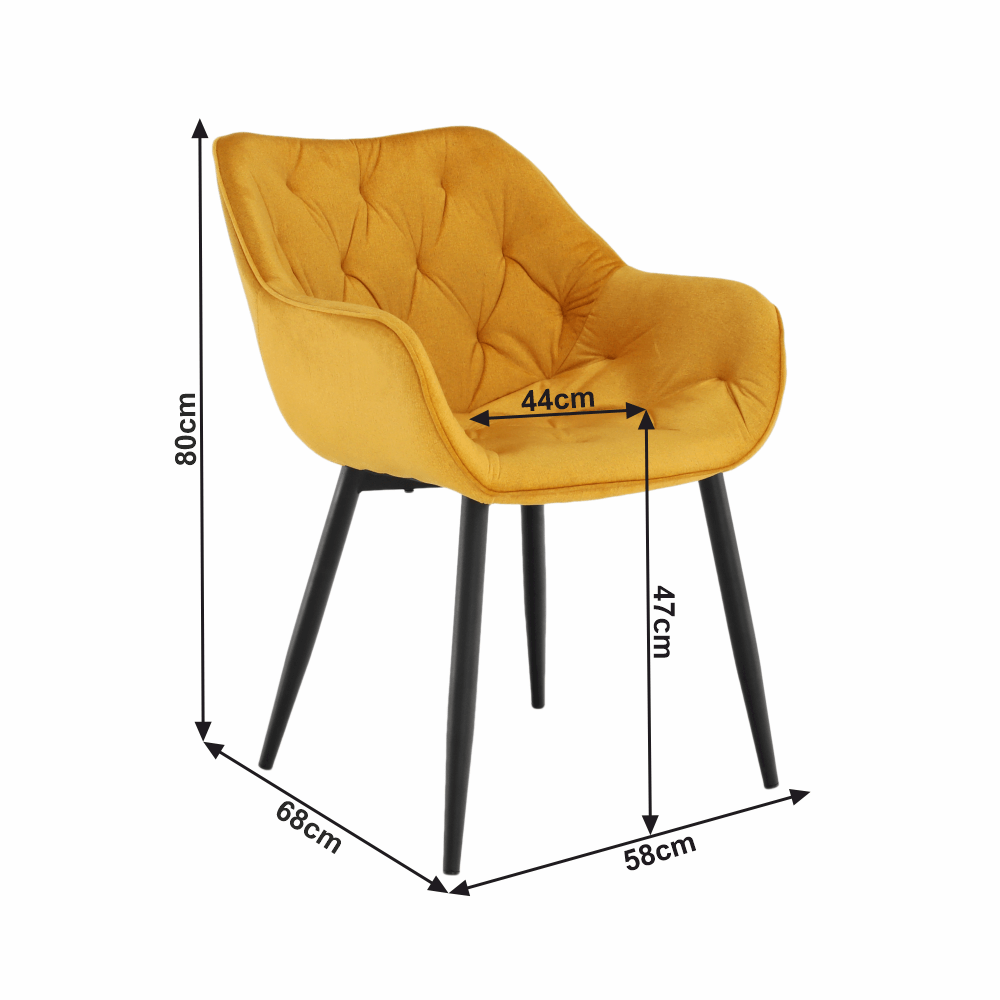 Designové křeslo, žlutá Velvet látka, FEDRIS Kondela (foto 17)
