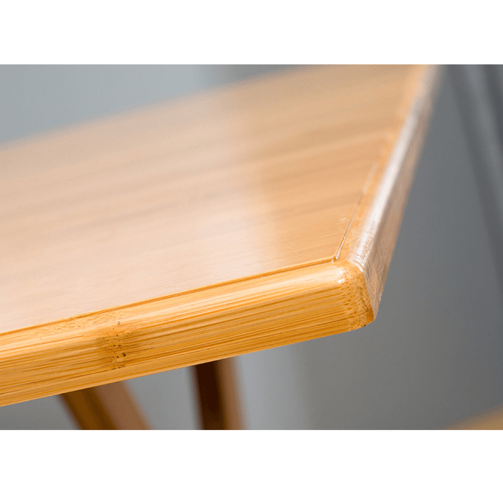 Stůl, přírodní bambus, 58x58 cm, DENICE