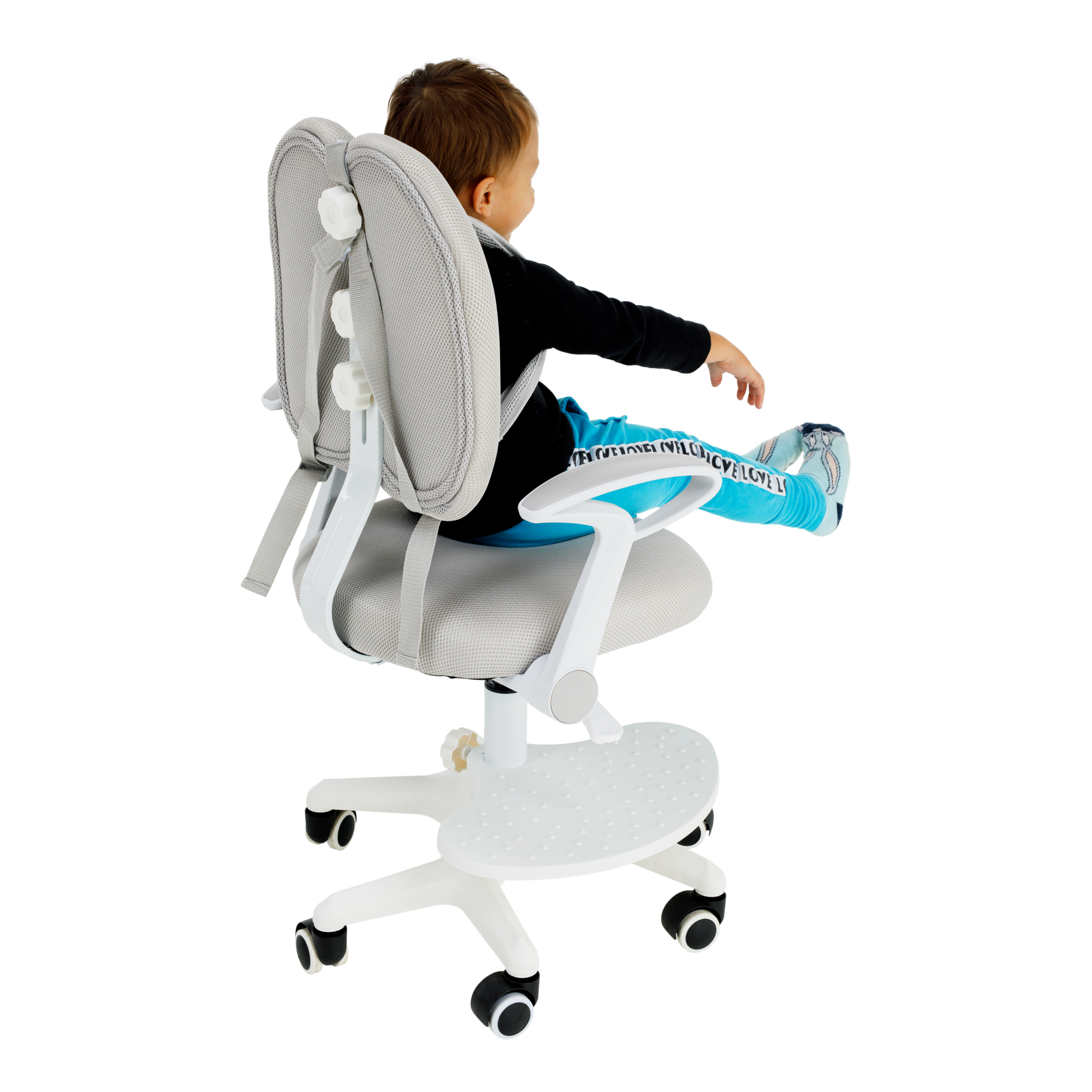 Növekvő szék alappal és pántokkal, szürke/fehér, ANAIS Növekvő szék alappal és pántokkal, szürke/fehér, ANAIS