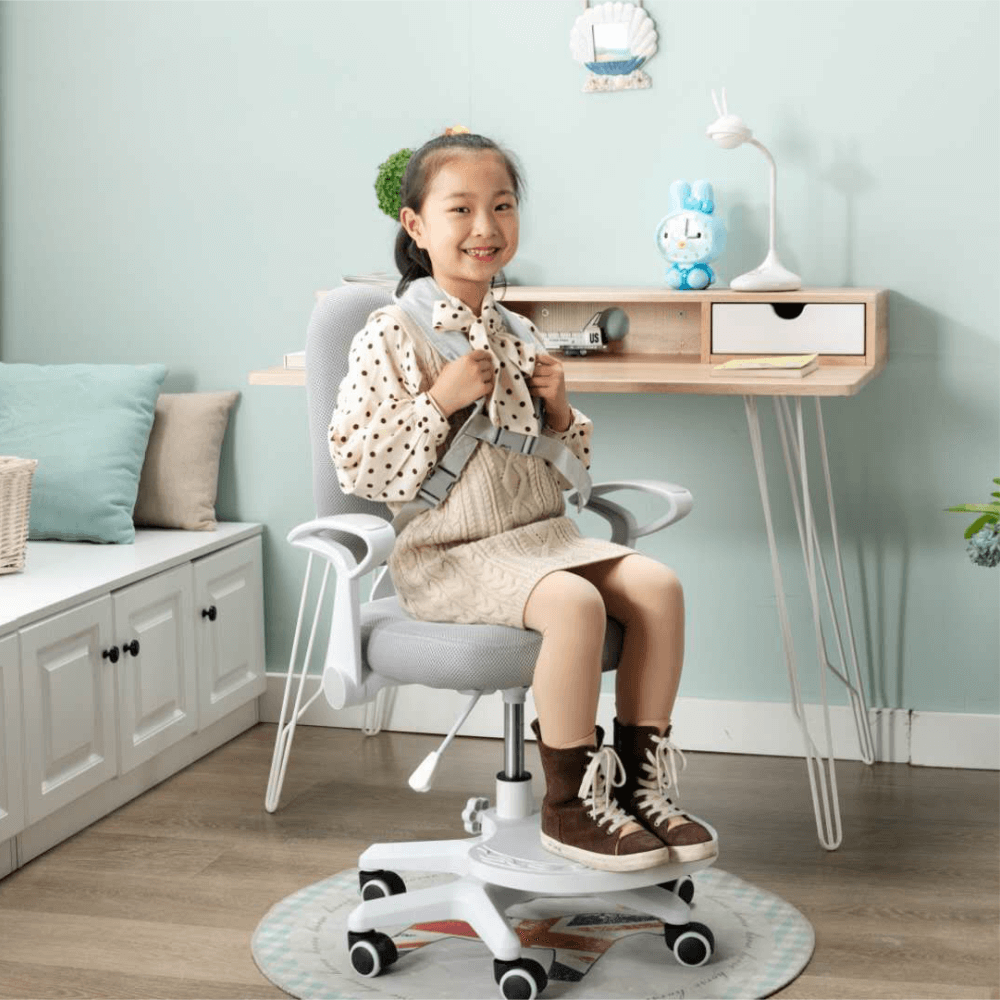 Növekvő szék alappal és pántokkal, szürke/fehér, ANAIS Növekvő szék alappal és pántokkal, szürke/fehér, ANAIS