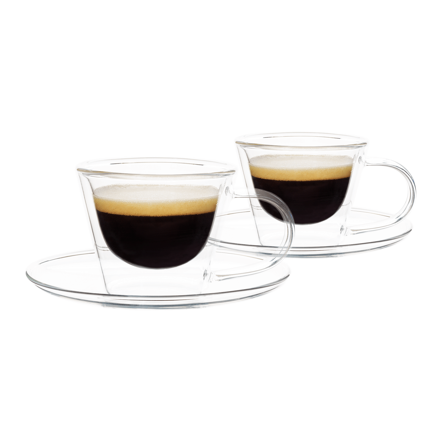 Thermo espresso csésze  pohár csészealjakkal, 2db, 80ml, HOTCOOL TYP 4