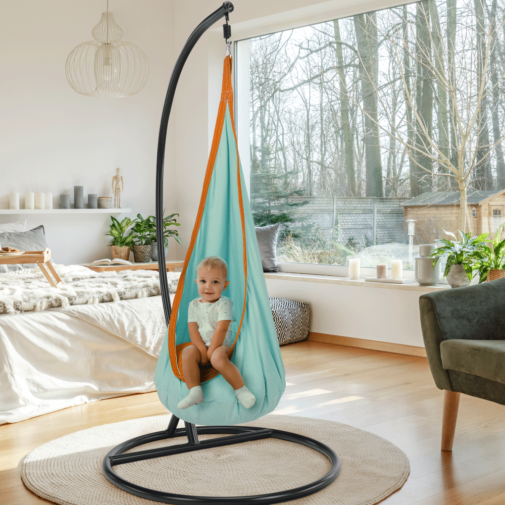 Függőhinta, kék/narancssárga, SIESTA TYP 1 Függőhinta, kék/narancssárga, SIESTA TYP 1