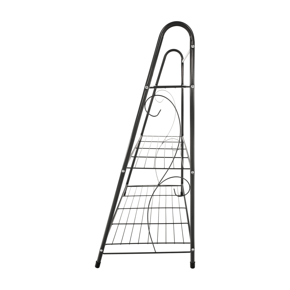 Polcállvány, 3 polcos, sötét szürke, VERUMA