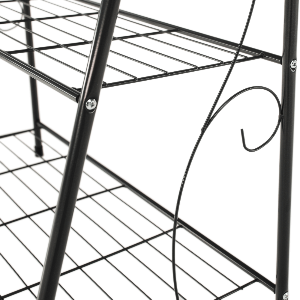 Polcállvány, 3 polcos, sötét szürke, VERUMA