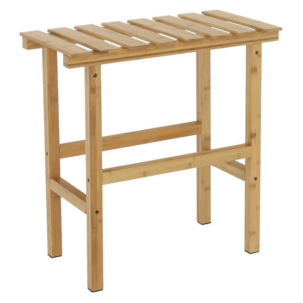 Téglalap alakú kisasztal pezsgőfürdőhöz, természetes bambusz, VIREO TYP 2