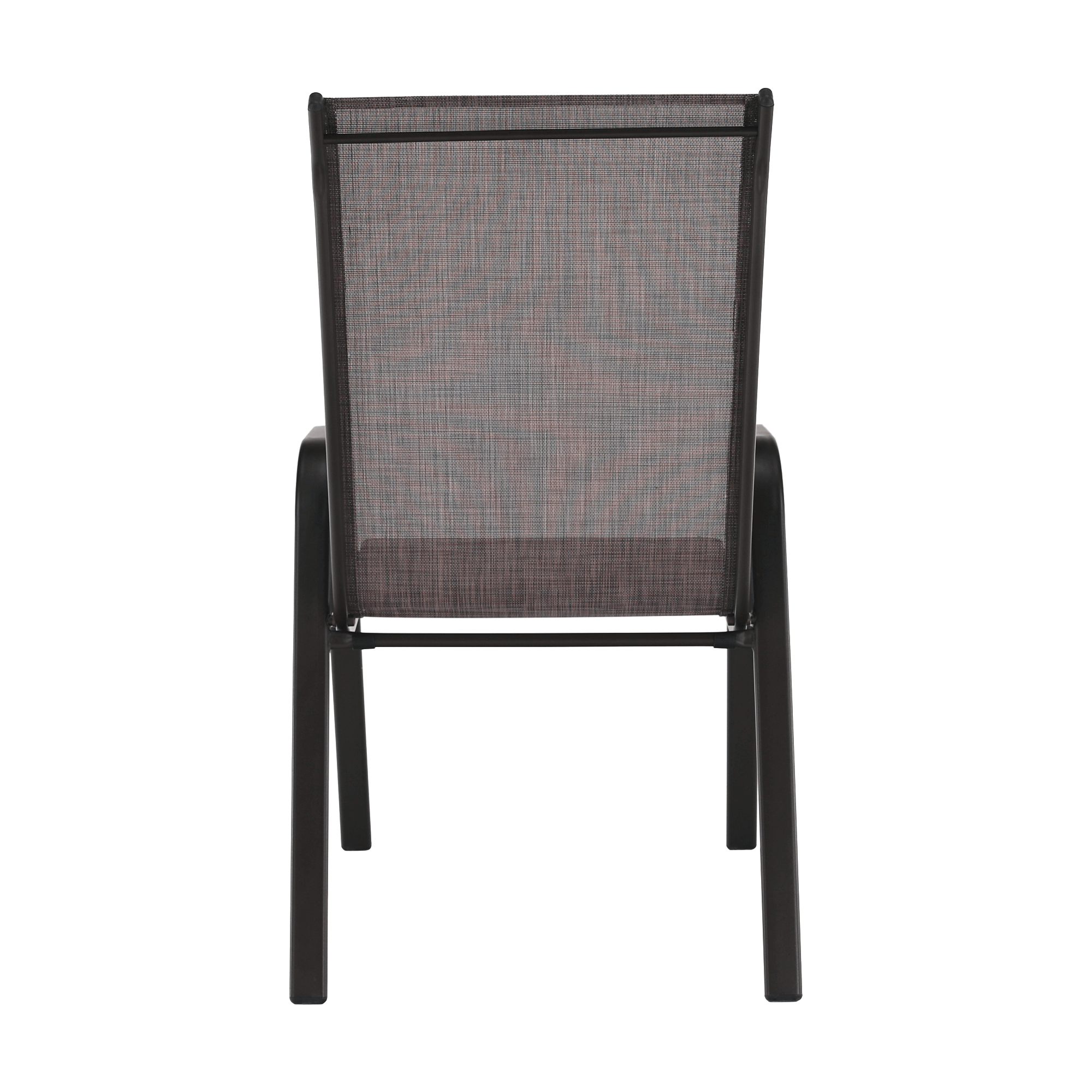Stohovatelná židle, hnědý melír/hnědá, ALDERA