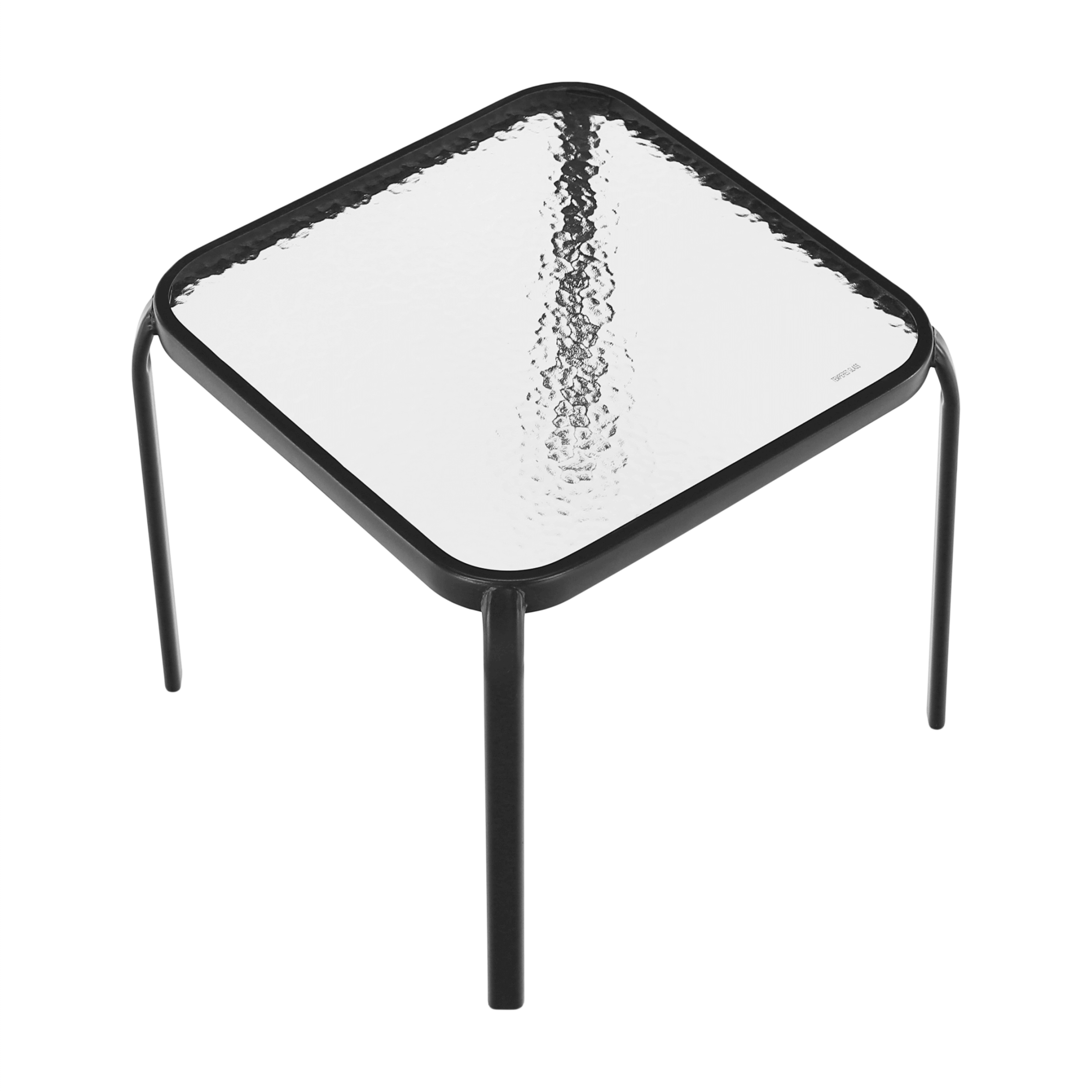 Zahradní príruční stůl, cen oceli/tvrzené sklo, RAMOL