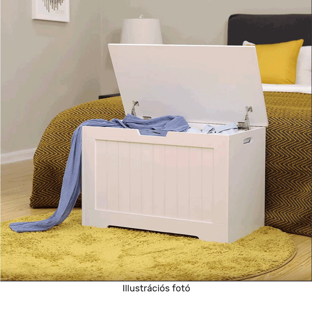 Tárolódoboz, fehér, KORDELIA Tárolódoboz, fehér, KORDELIA