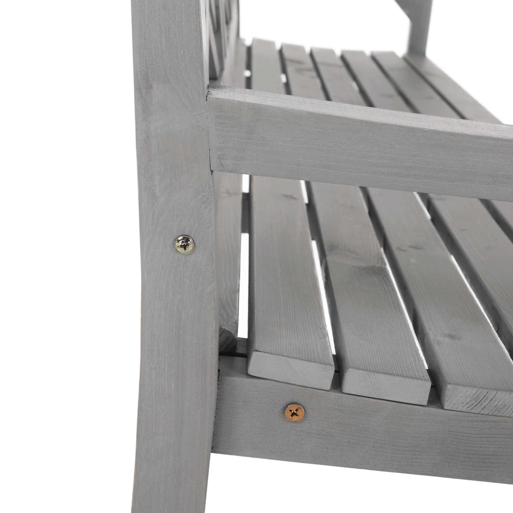 Fából készült kerti pad, szürke, 150 cm, FABLA