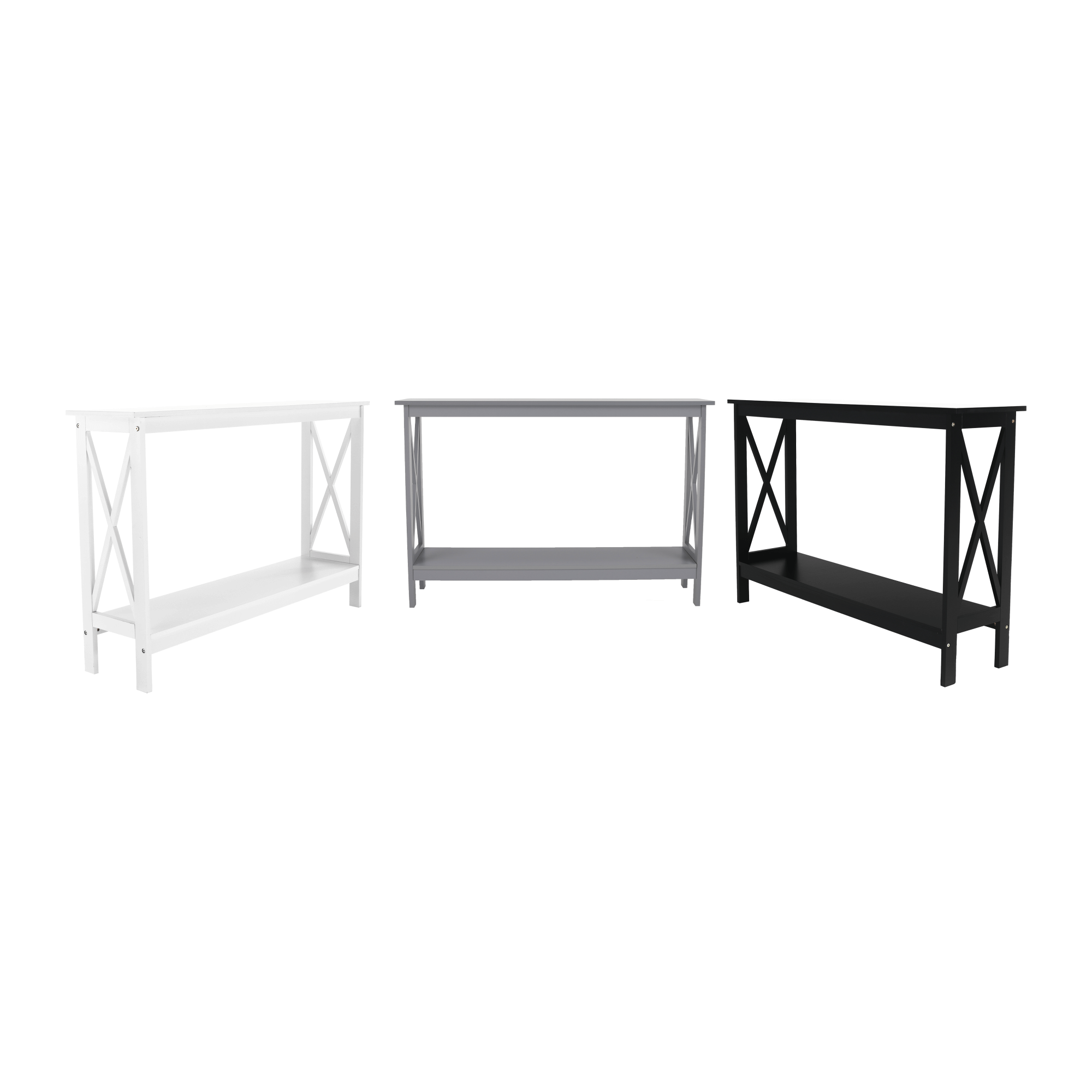 Konzolový stolek, černá, APOLOS