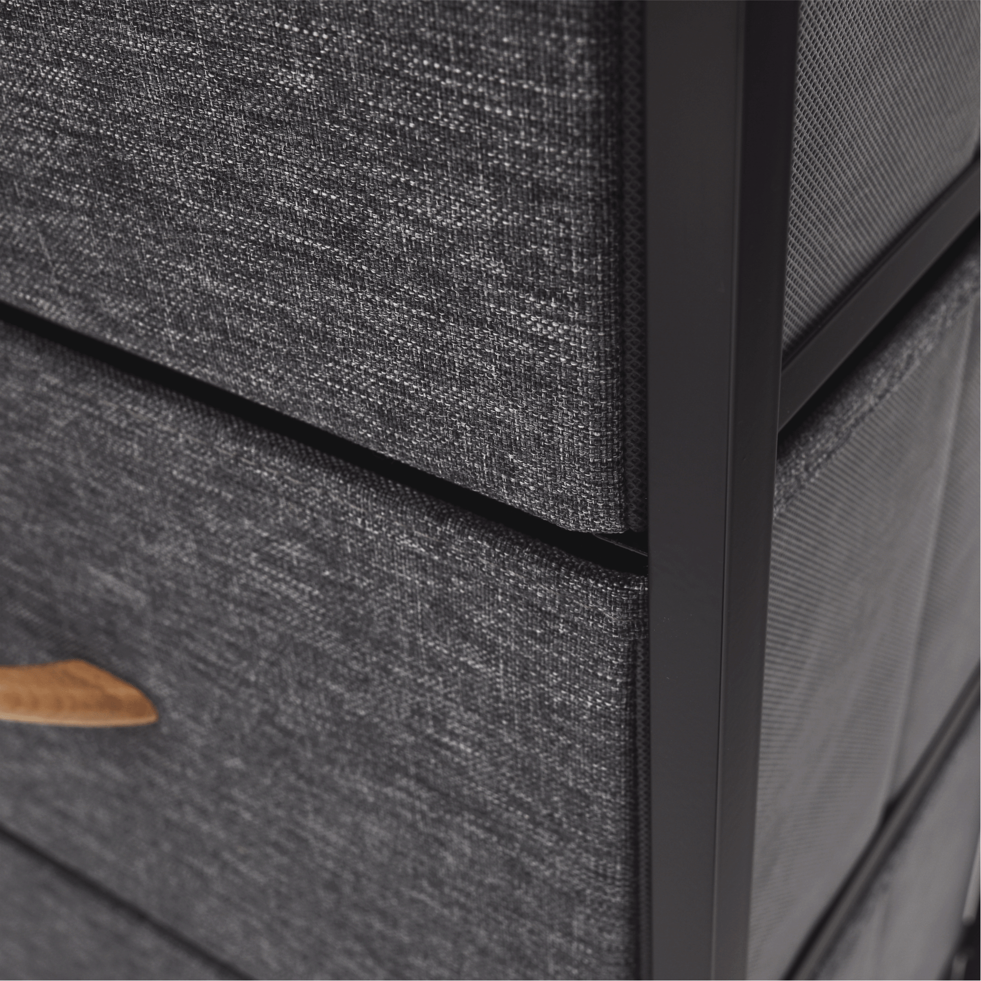 Komód szövet fiókokkal, fekete/sötétszürke, PALMERA TYP 2 Komód szövet fiókokkal, fekete/sötétszürke, PALMERA TYP 2