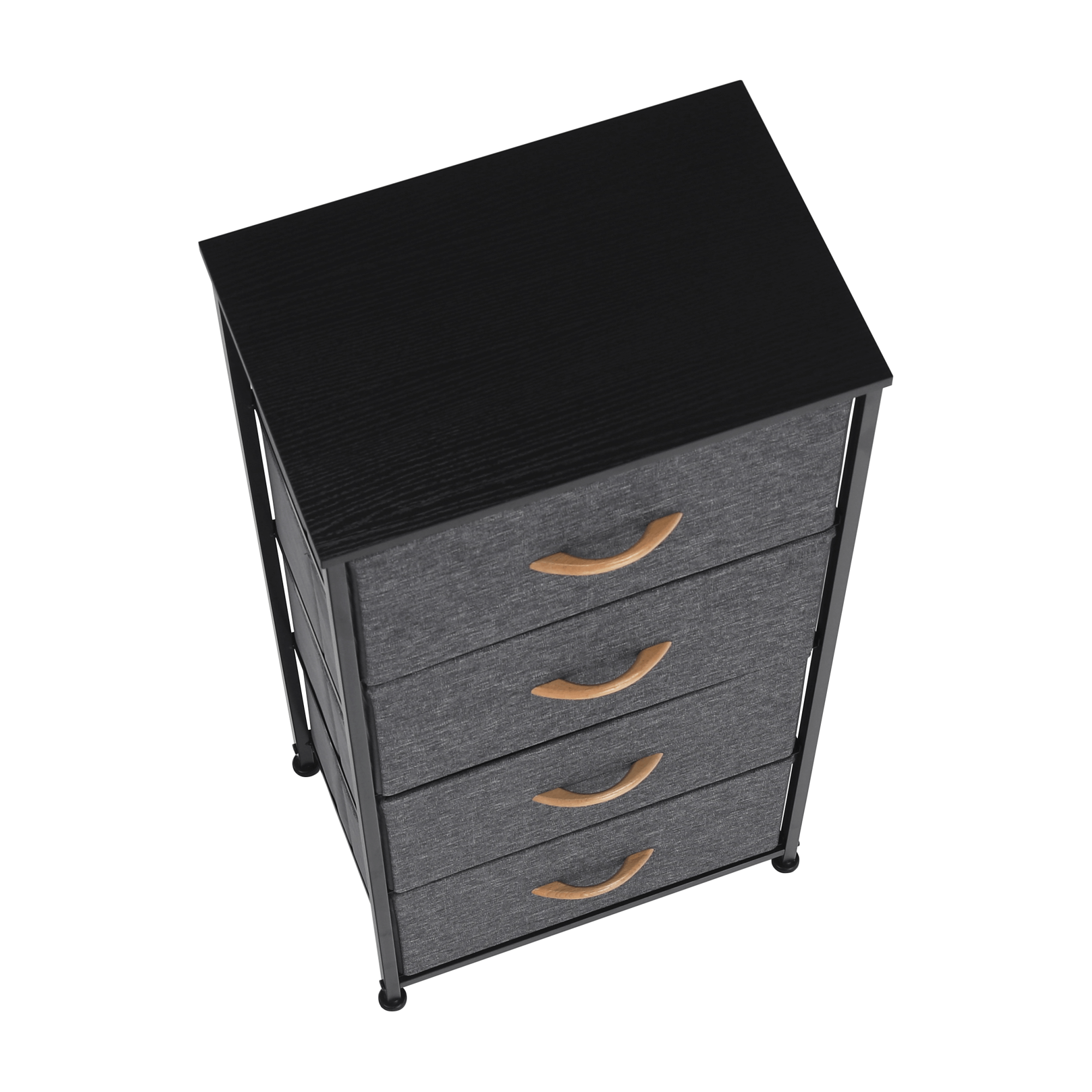 Komód szövet fiókokkal, fekete/sötétszürke, PALMERA TYP 2 Komód szövet fiókokkal, fekete/sötétszürke, PALMERA TYP 2