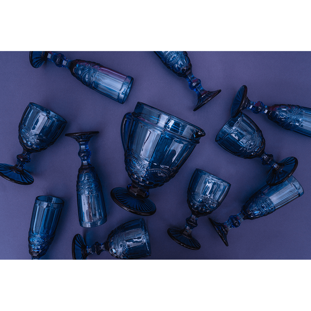 Poháre na víno, set 4 ks, 240 ml, farebné vintage, SAVOY TYP 3