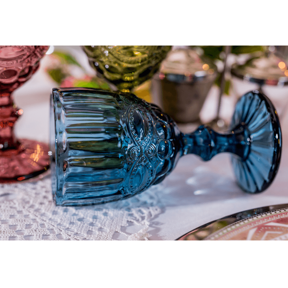 Poháre na víno, set 4 ks, 240 ml, farebné vintage, SAVOY TYP 3