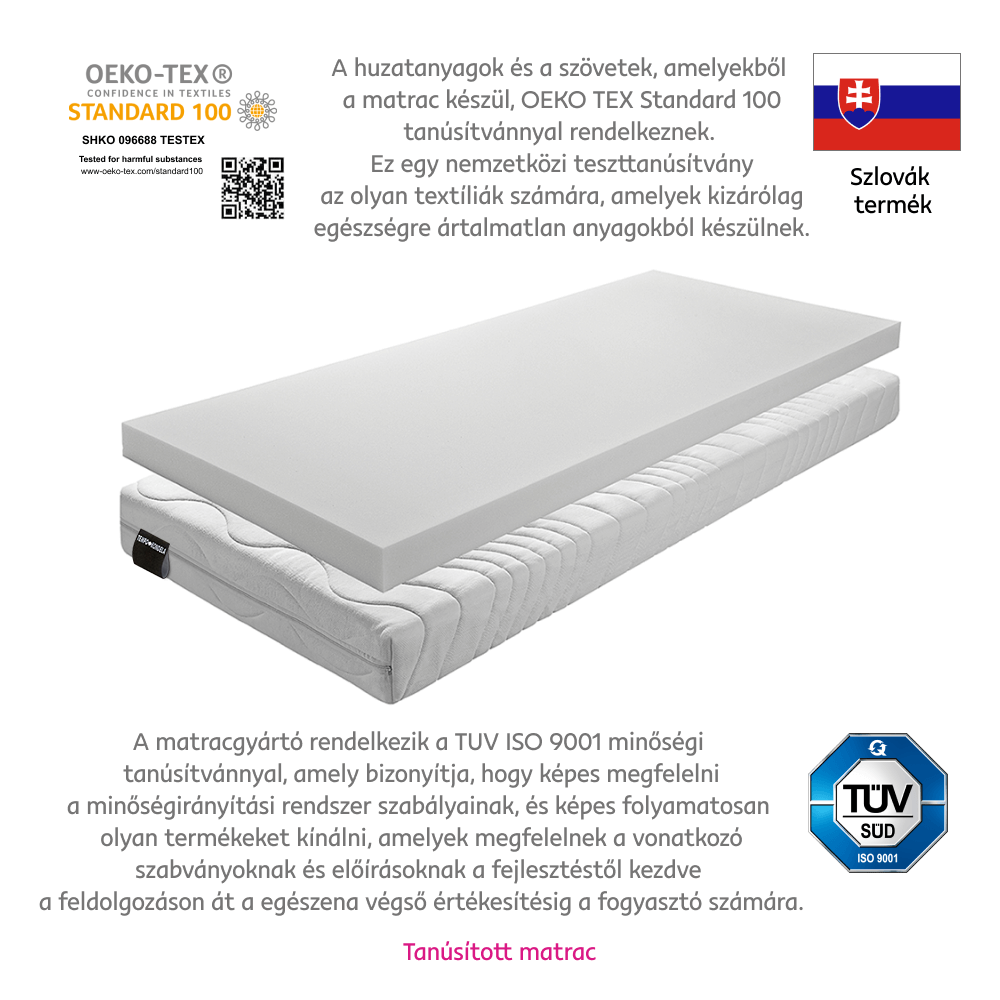 Matrac, hab, 90x150, BE ELISSE