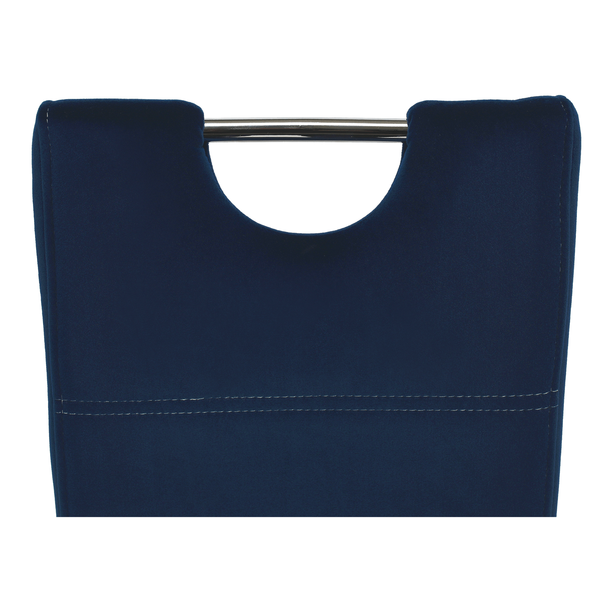 Jedálenská stolička, modrá Velvet látka/svetlé šitie, ABIRA NEW