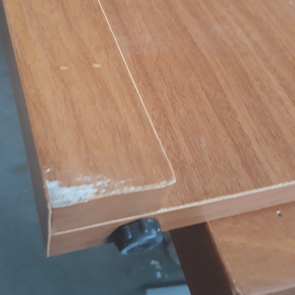 Rohový oblúkový stôl, čerešňa americká, OSCAR, poškodený tovar