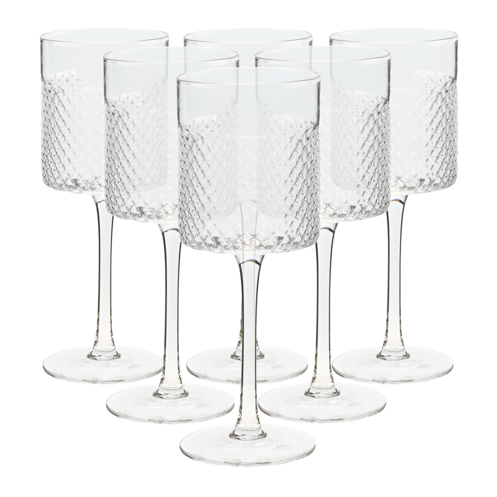 Poháre na víno, set 6 ks, 410 ml, číra, AVEIRO TYP 2