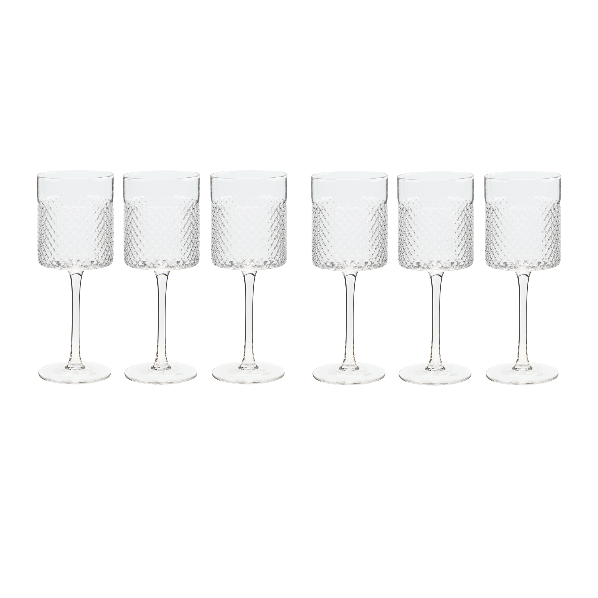 Poháre na víno, set 6 ks, 410 ml, číra, AVEIRO TYP 2