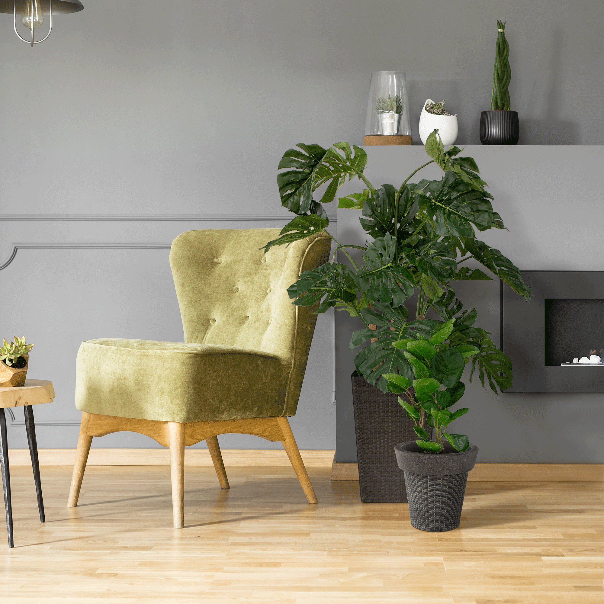 Květináč, plast, šedá, BEGON