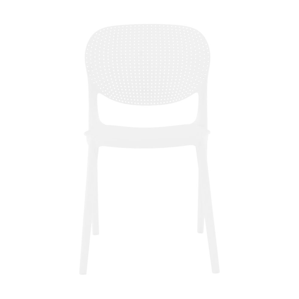 Rakásolható szék, fehér, FEDRA NEW