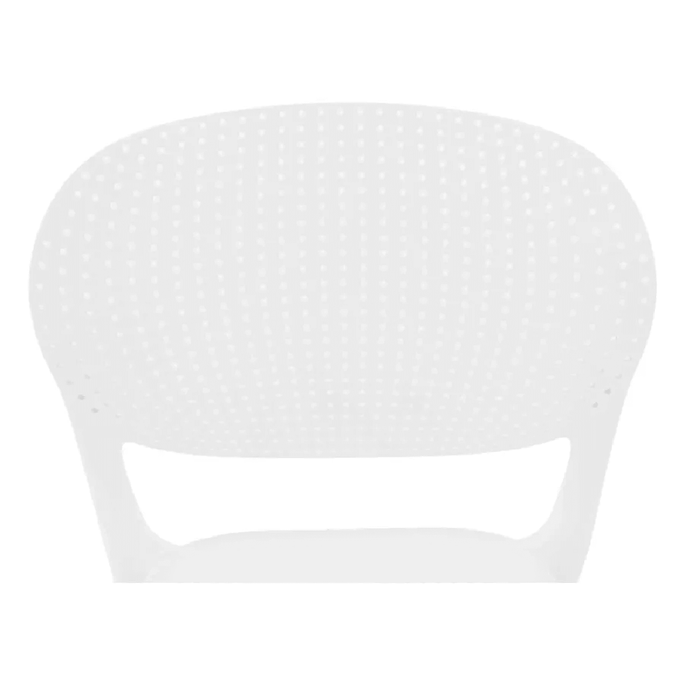 Rakásolható szék, fehér, FEDRA NEW