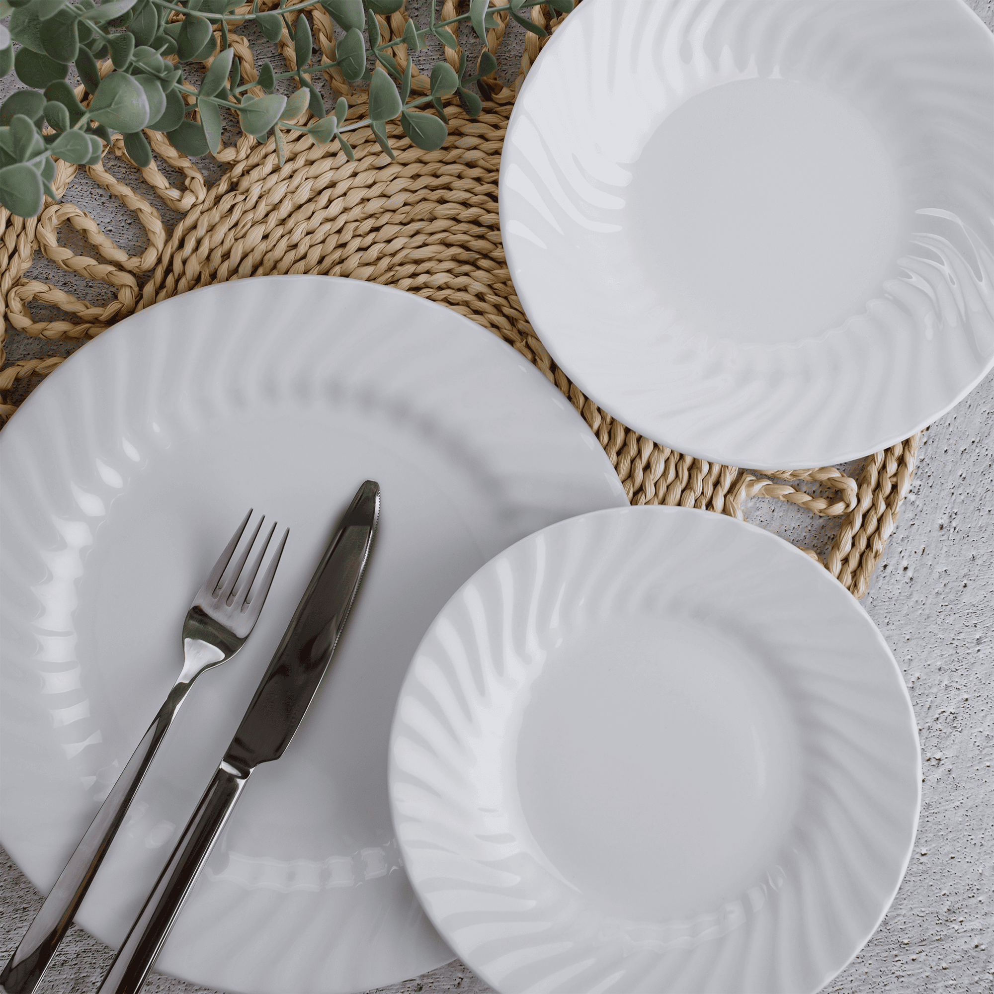 TEMPO-KONDELA KOMINOR TYP 3, jedálenská súprava, set 18 ks, porcelán