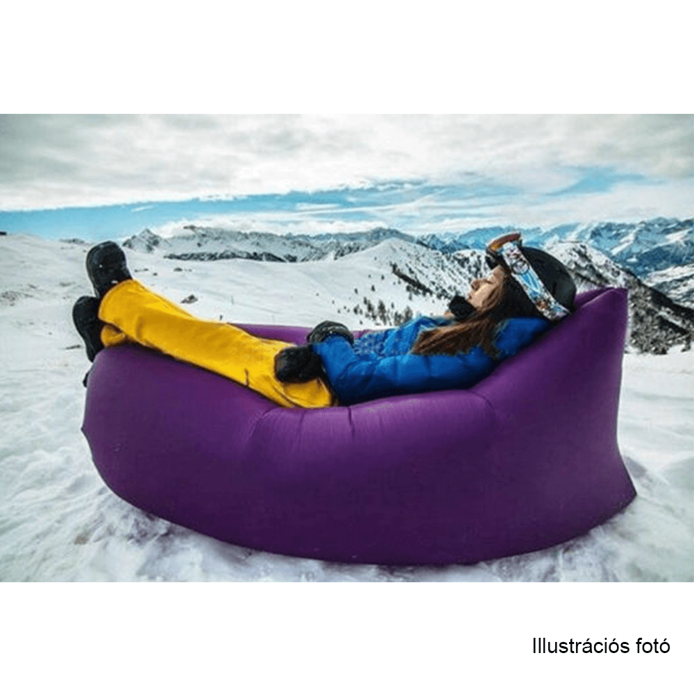 Felfújható babzsák/lazy bag, kék, LEBAG