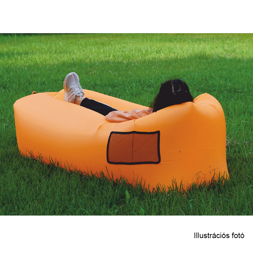 Felfújható babzsák/lazy bag, kék, LEBAG