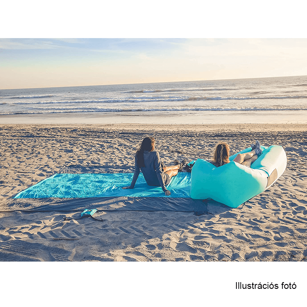 Felfújható babzsák/lazy bag, kék, LEBAG